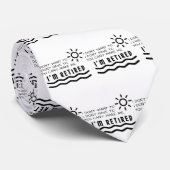 Pensioenfondsen grappig voor mannen Papa mama Stropdas (Opgerold)