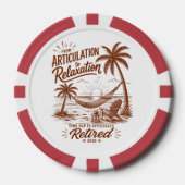 Pensioenformulier Articulatie naar Ontspanning 202 Poker Chips (Voorkant)
