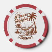 Pensioenformulier Articulatie naar Ontspanning 202 Poker Chips (Achterkant)