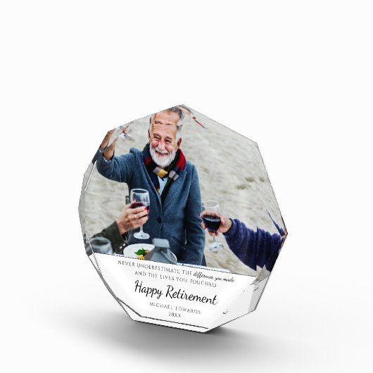 Pensioenfoto Keepsake Award Fotoblokken (Rechts)