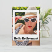 Pensioenfoto Lijst Hallo Kaart (Staand voorkant)