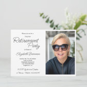 Pensioenfoto Ocean Beach Blauw Modern Kaart (Staand voorkant)