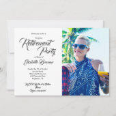 Pensioenfotobediende Modern stijlvolle typografie Kaart (Voorkant)