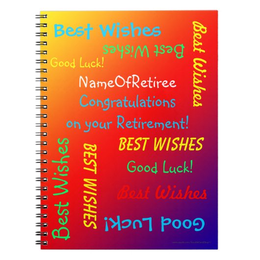 Pensioengeheugen boek, levendige regenboog notitieboek (Voorkant)