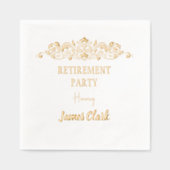  pensioengerechtigde folie servetten (Voorkant)