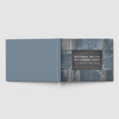 pensioengerechtigde | krijtbord rustiek hout gastenboek (Volledig)