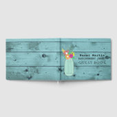 pensioengerechtigde | Mason Jar Bloemen Rustiek Ho Gastenboek (Volledig)