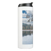 Pensioengeschenk Gevist aan de Lake Waterverf Thermosbeker (Gedraaid links)