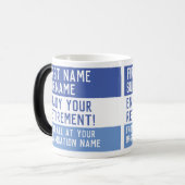 Pensioengeschenk van collega's. magische mok (Voorkant links)