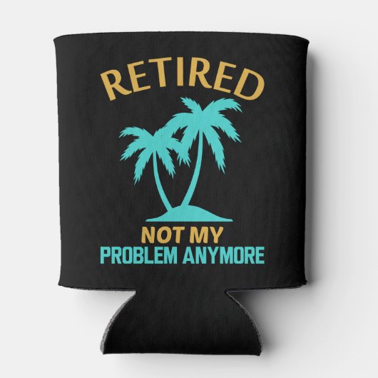 Pensioengeschenken voor mannen of vrouwen blikjeskoeler (Achterkant)