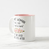 Pensioengeschenken voor vrouwen, Grappige pensioen Tweekleurige Koffiemok (Voorkant links)