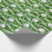 PensioenGolf-ballen op gras-wrapppapier Cadeaupapier (Hoek)