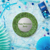 PensioenGolfbal op Bord met graspapier (Feest)