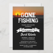 PensioenGone Geviste Sunset Ocean Vissen Kaart (Voorkant)