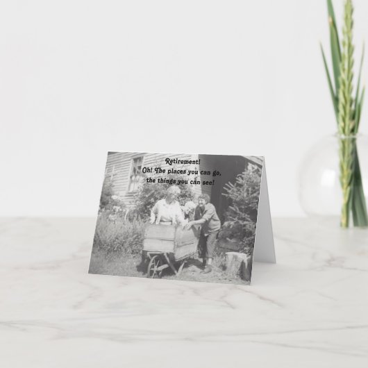 Pensioenkaart grappig kaart (Voorkant)