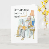 Pensioenkaart voor een baas kaart (Gele Bloem)