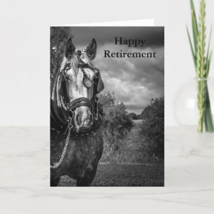Pensioenkaart voor werkpaarden kaart