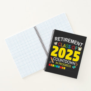 Pensioenklasse van 2025 aftellen in proces notitieboek