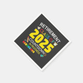 Pensioenklasse van 2025 aftellen in proces servet (Hoek)