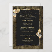 Pensioenkoorts Black Brown Gold Foto Kaart (Achterkant)