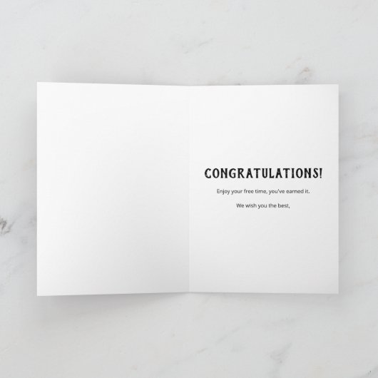 Pensioenleven is Beau-tea-ful Floral Card Kaart (Binnen)