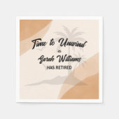 Pensioenmaatschappij Afscheidsfeest Servet (Voorkant)