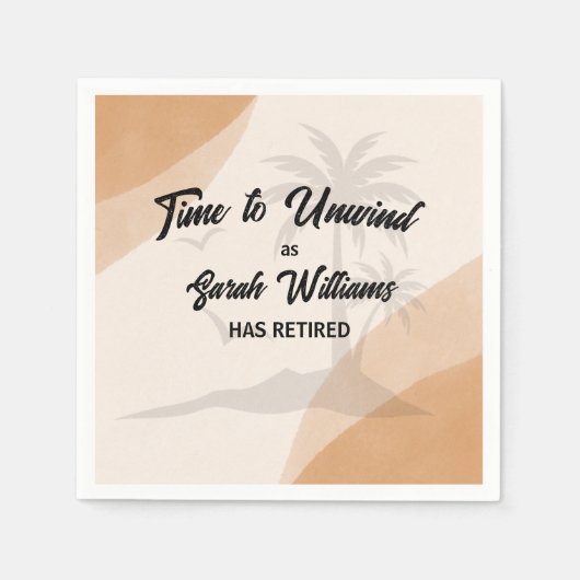 Pensioenmaatschappij Afscheidsfeest Servet (Voorkant)