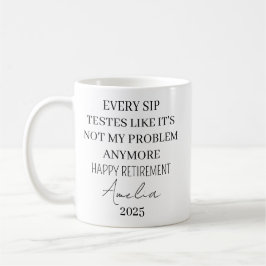 Pensioenmok, Aangepaste koffiemok voor pensioen, P