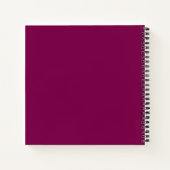 Pensioenmonogram waterverf roos rood wit notitieboek (Achterkant)