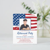 Pensioenpartij begrotingspolitie Foto VS vlag Kaar (Staand voorkant)