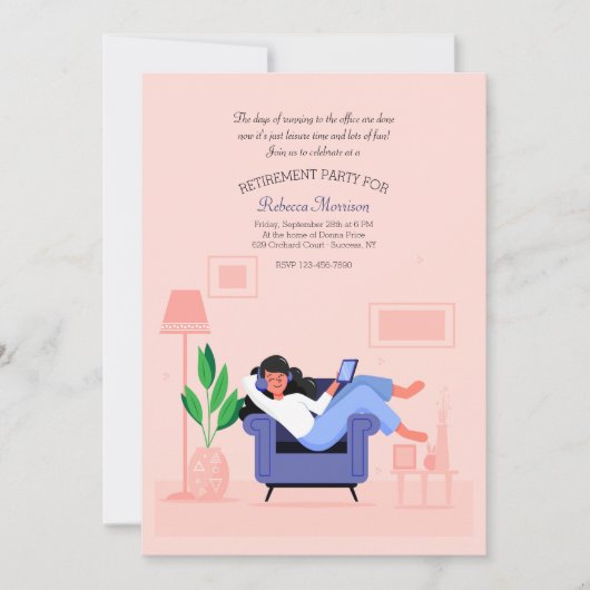 Pensioenpartij bij het Vrouw Kaart (Voorkant)