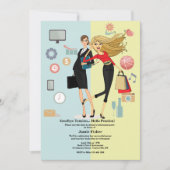 Pensioenpartij bij het Vrouw voor levensveranderin Kaart (Voorkant)