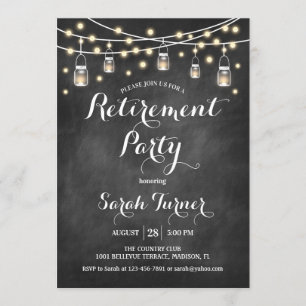 Pensioenpartij — Chalkboard Kaart