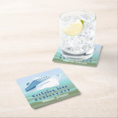 Pensioenpartij Cruising in pensioen nautisch Kartonnen Onderzetters (Insitu)