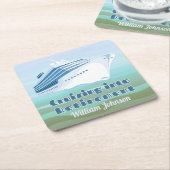 Pensioenpartij Cruising in pensioen nautisch Kartonnen Onderzetters (Schuin)