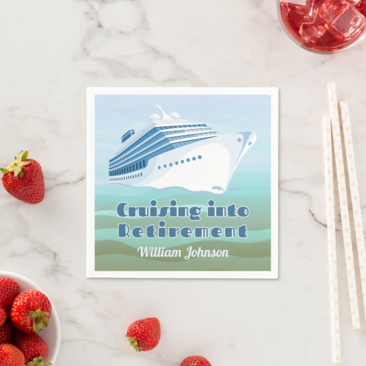 Pensioenpartij Cruising in pensioen nautisch Servet (Insitu)