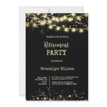 Pensioenpartij Elegant Black en Gold