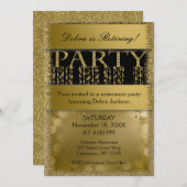 Pensioenpartij | Elegant Fun Kaart (Voorkant / Achterkant)