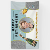 Pensioenpartij fotodecoraties spandoek (Verticaal)