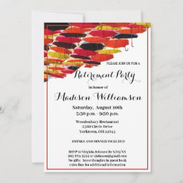 Pensioenpartij Fun Flying Umbrellas Kaart