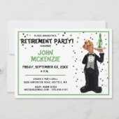 Pensioenpartij - Funny Waiter Kaart (Voorkant)