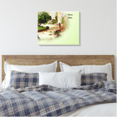 Pensioenpartij Gastenboek Alternatief Canvas Afdruk (Insitu (Slaapkamer))