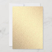Pensioenpartij Gold Black Glitter Confetti Kaart (Achterkant)