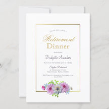 Pensioenpartij Gold Border Dinner