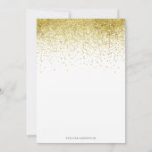 Pensioenpartij Gold Glitter Confetti Balloons Kaart (Achterkant)