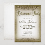 Pensioenpartij | Gold Shimmer Kaart (Voorkant / Achterkant)