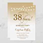 Pensioenpartij - Gold White Kaart (Voorkant / Achterkant)