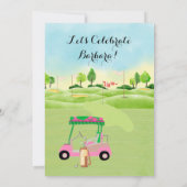 Pensioenpartij Golf Foto Party Kaart (Achterkant)