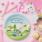 Pensioenpartij Golf Papieren Bordje (Feest)