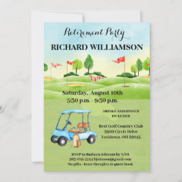 Pensioenpartij Golf Party Kaart